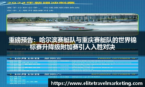 重磅预告：哈尔滨赛艇队与重庆赛艇队的世界锦标赛升降级附加赛引人入胜对决